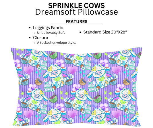 Sprinkle Cows Dreamsoft Pillowcase