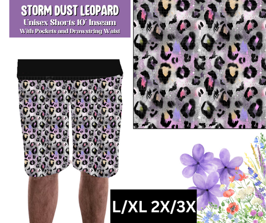 Storm Dust Leopard Unisex Shorts