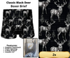 Classic Black Deer Boxer Briefs