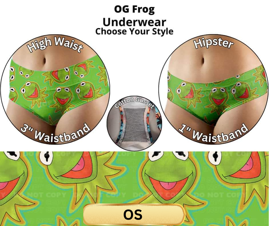 OG Frog Hipster & High Waist Underwear