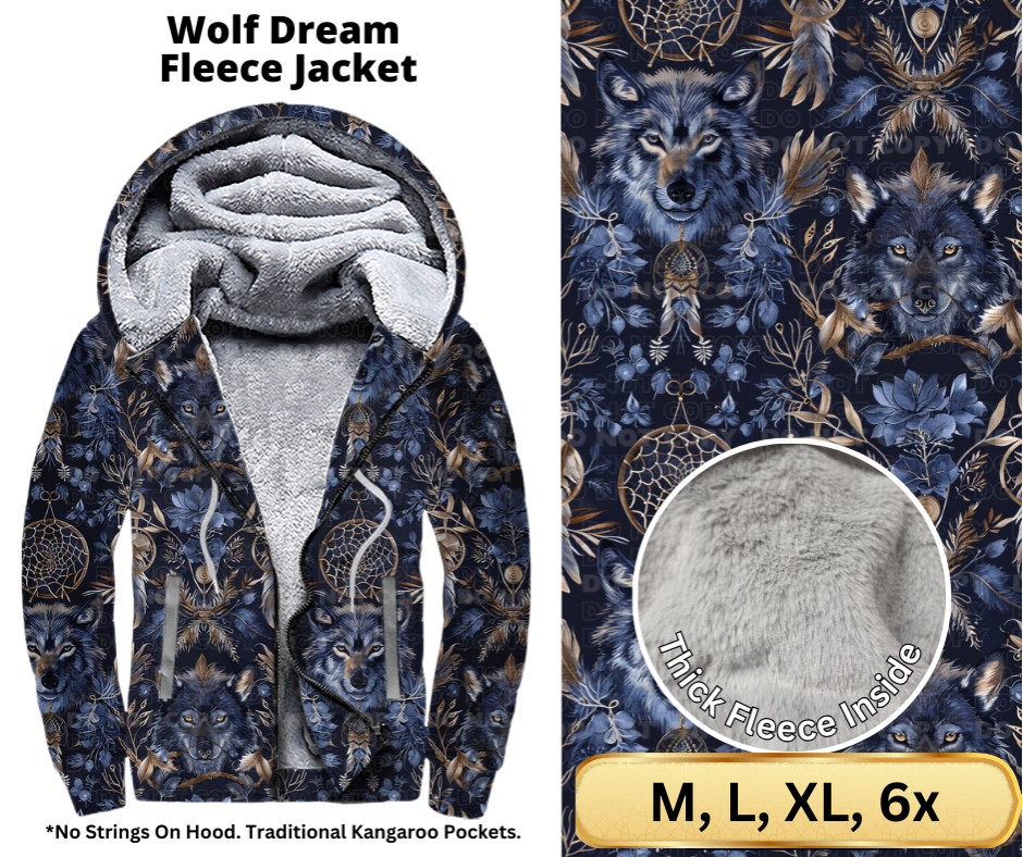 Wolf Dream Fleece Jackets