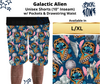 Galactic Alien Unisex Shorts