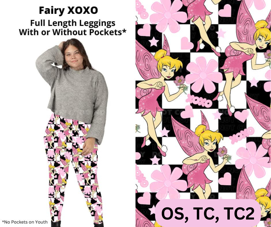 Fairy XOXO Full Length Leggings w/ Pockets