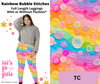 Rainbow Bubble Stitches Full Length Leggings w/ Pockets