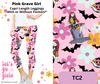 Pink Grave Girl Capri Length Leggings w/ Pockets