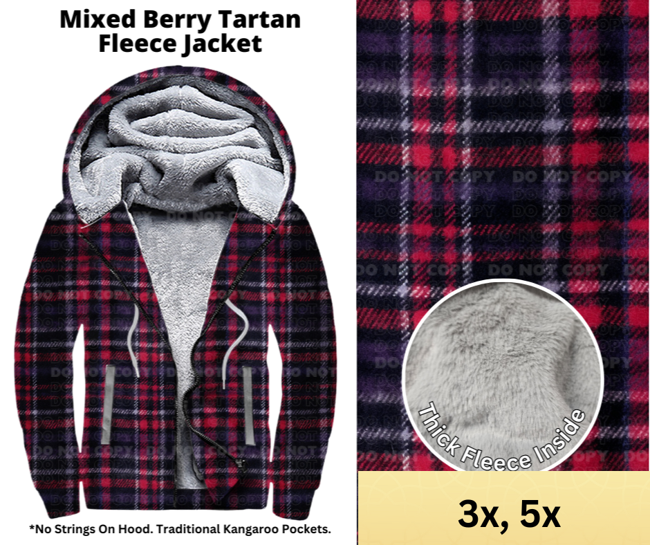 Mixed Berry Tartan Fleece Jackets