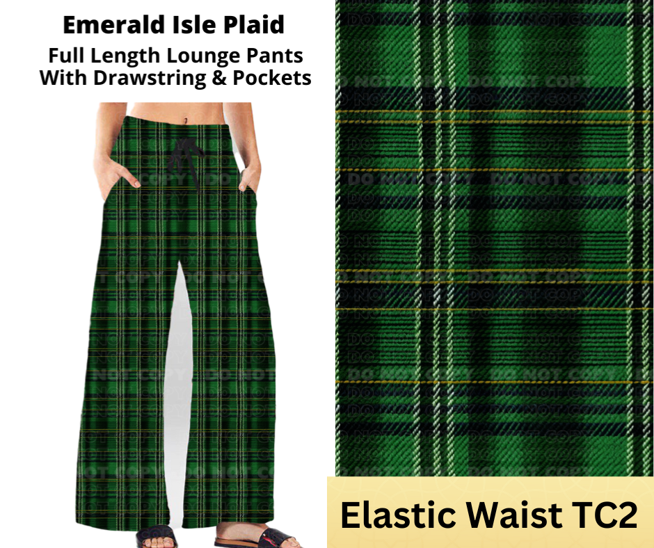 Emerald Isle Plaid Full Length Lounge Pants