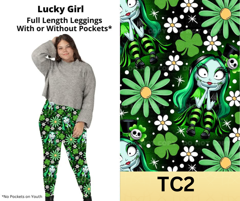 Lucky Girl Full Length Leggings w/ Pockets