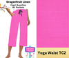 Dragonfruit Linen Capri Gauchos