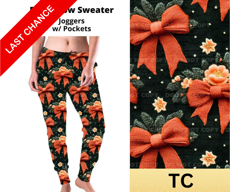 Floral Bow Sweater Joggers