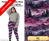 Purple Mountain View Full Length Leggings w/ Pockets