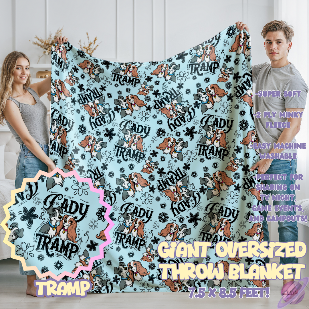 TRAMP- GIANT SHAREABLE THROW BLANKETS ROUND 12-PREORDER CLOSING 3/2