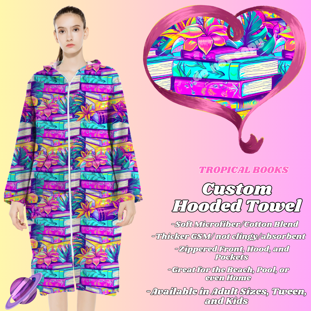 TROPICAL BOOKS - HOODED TOWELS 2 PREORDER CLOSING 2/28