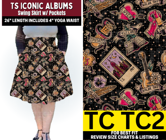 TS Iconic Albums Swing Skirt