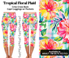 Preorder! Closes 3/27. ETA June. Tropical Floral Plaid Criss Cross Capri w/ Pockets