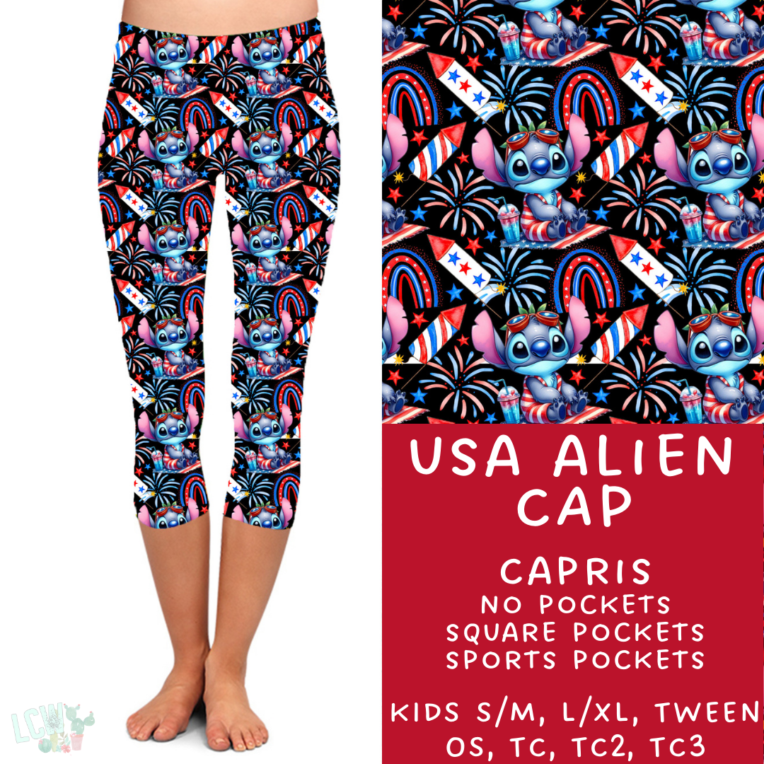 Ready To Ship - USA Alien Capris