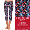 Ready To Ship - USA Alien Capris