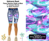 Preorder! Closes 3/26. ETA June. Unicorn Dust Faux Denim Peekaboo Jamaica Shorts