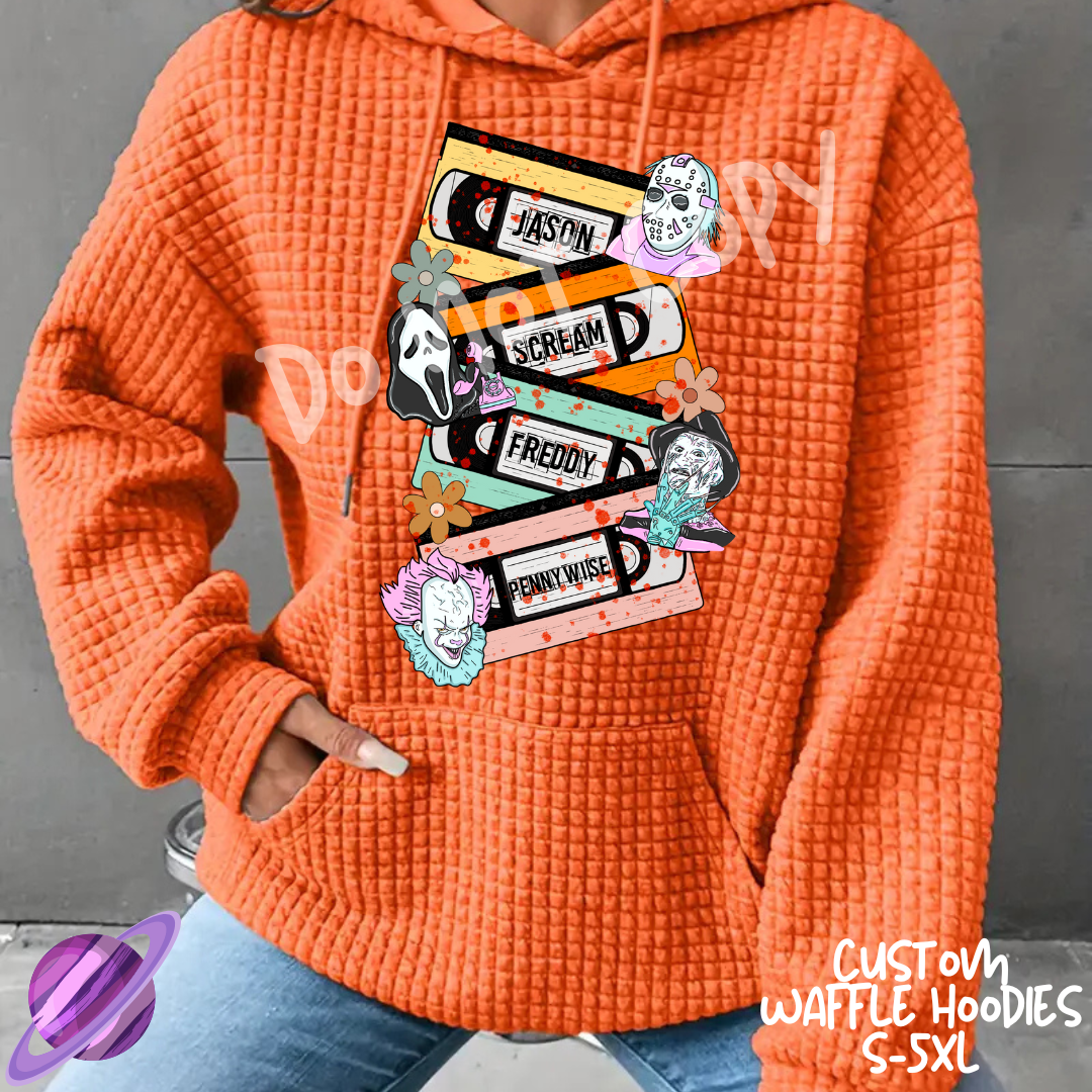 VHS MOVIE - CUSTOM WAFFLE HOODIES PREORDER CLOSING 9/30