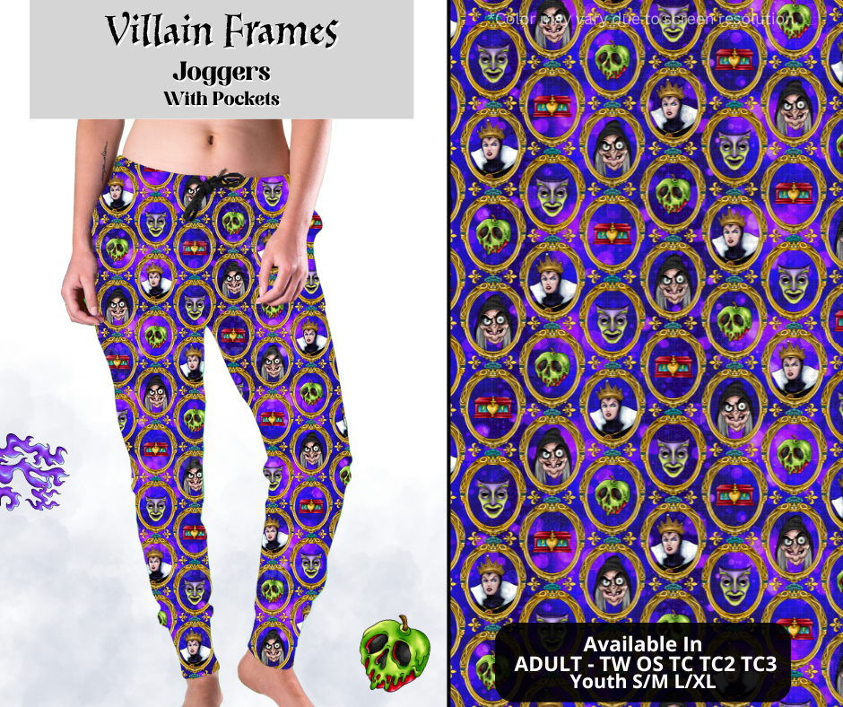 Preorder! Closes 3/28. ETA June. Villain Frames Joggers