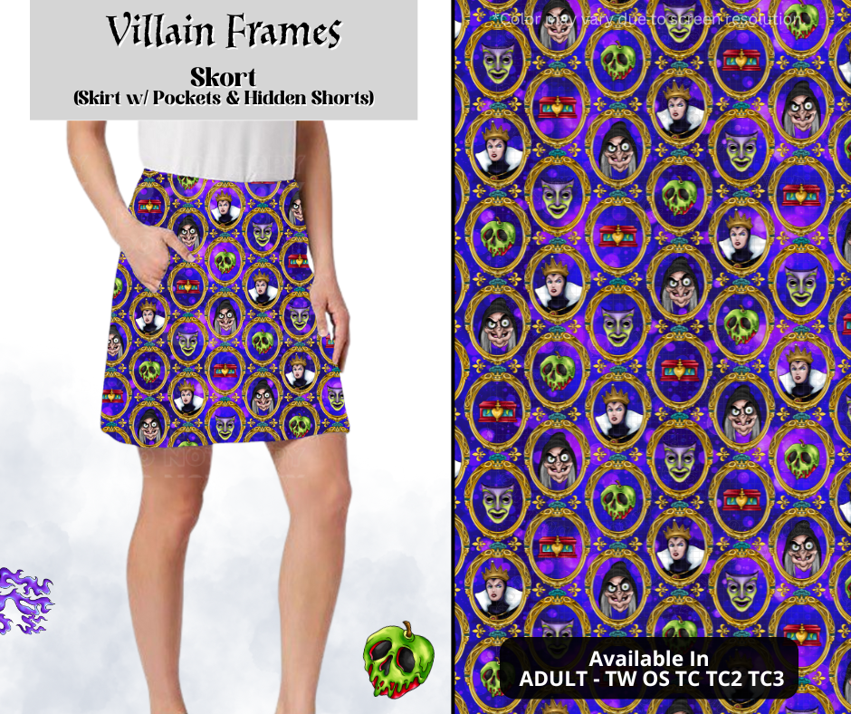 Preorder! Closes 3/28. ETA June. Villain Frames Skort