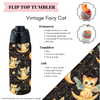 Preorder! Closes 3/20. ETA June. Vintage Fairy Cat Flip Top Tumbler