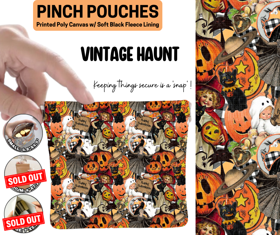 Vintage Haunt Pinch Pouches