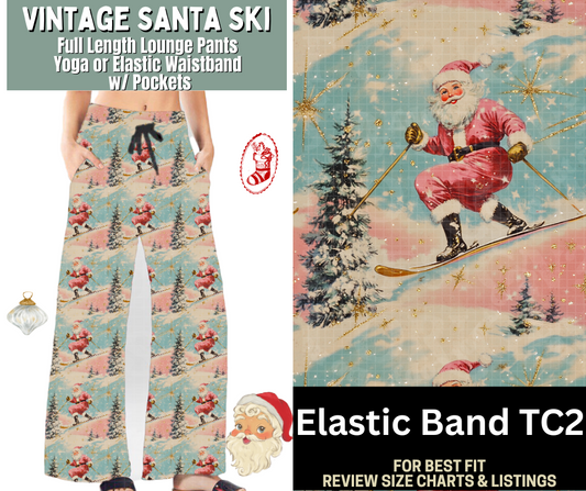 Vintage Santa Ski Full Length Lounge Pants