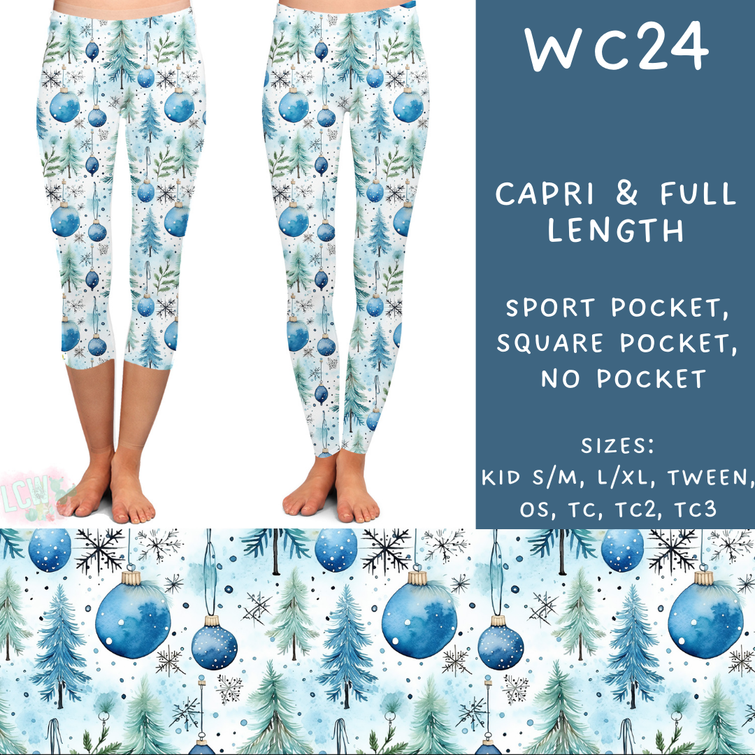 Ready To Ship - WC24 Capri Length Leggings TC Square Pocket