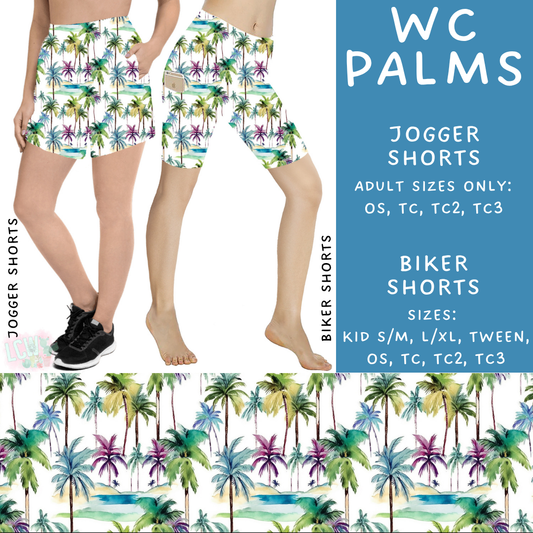 Ready to Ship - WC Palms Biker Shorts - TC