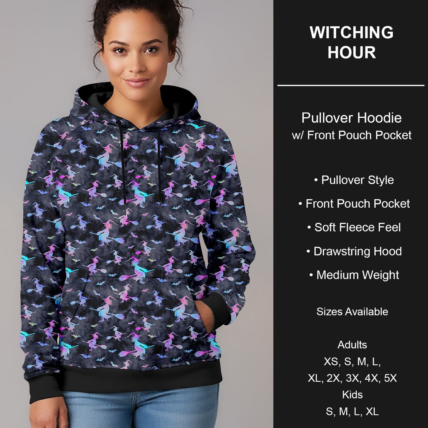 B297 - Preorder Witching Hour Pullover Hoodie (Closes 6/28. ETA early Sept.)