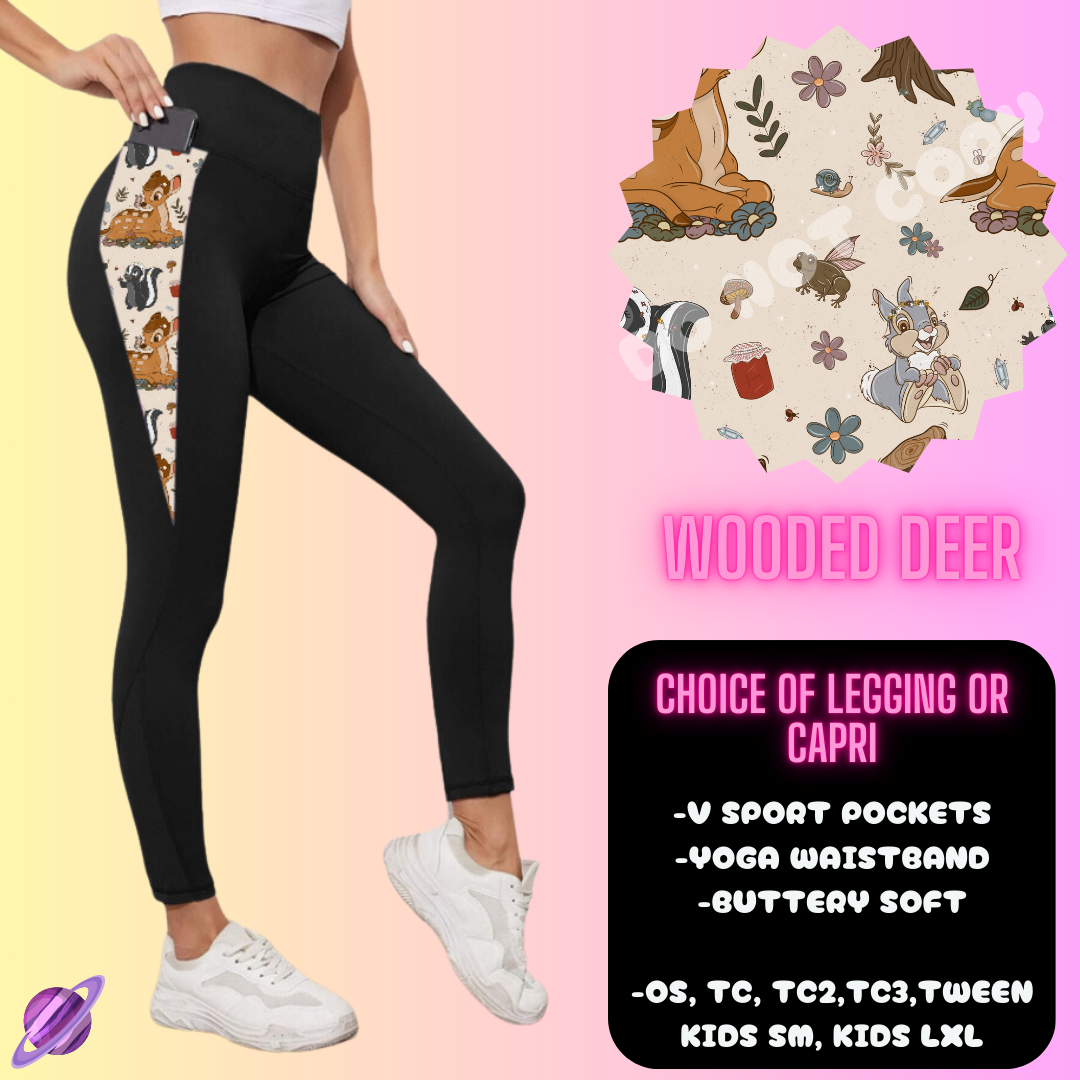 WOODED DEER LEGGING/CAPRI-OUTFIT RUN PREORDER CLOSING 1/10