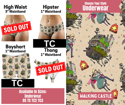 Walking Castle Hipster Boyshort Underwear