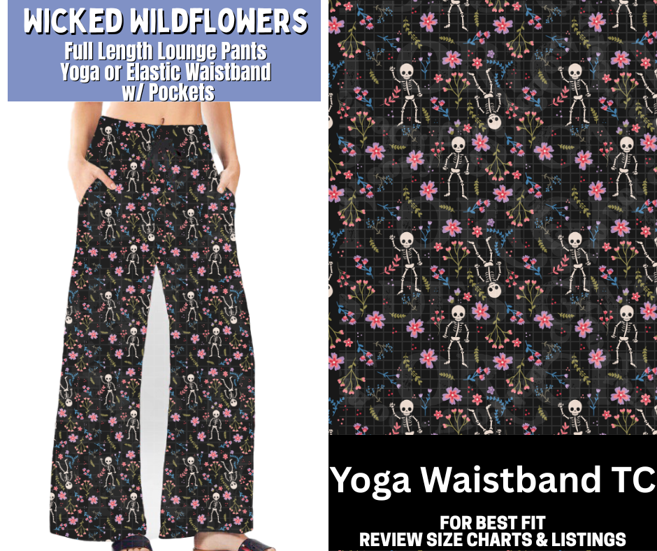 Wicked Wildflowers Full Length Lounge Pants