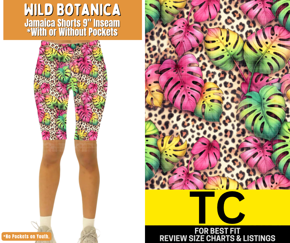 Wild Botanica Jamaica Shorts w/ Pockets