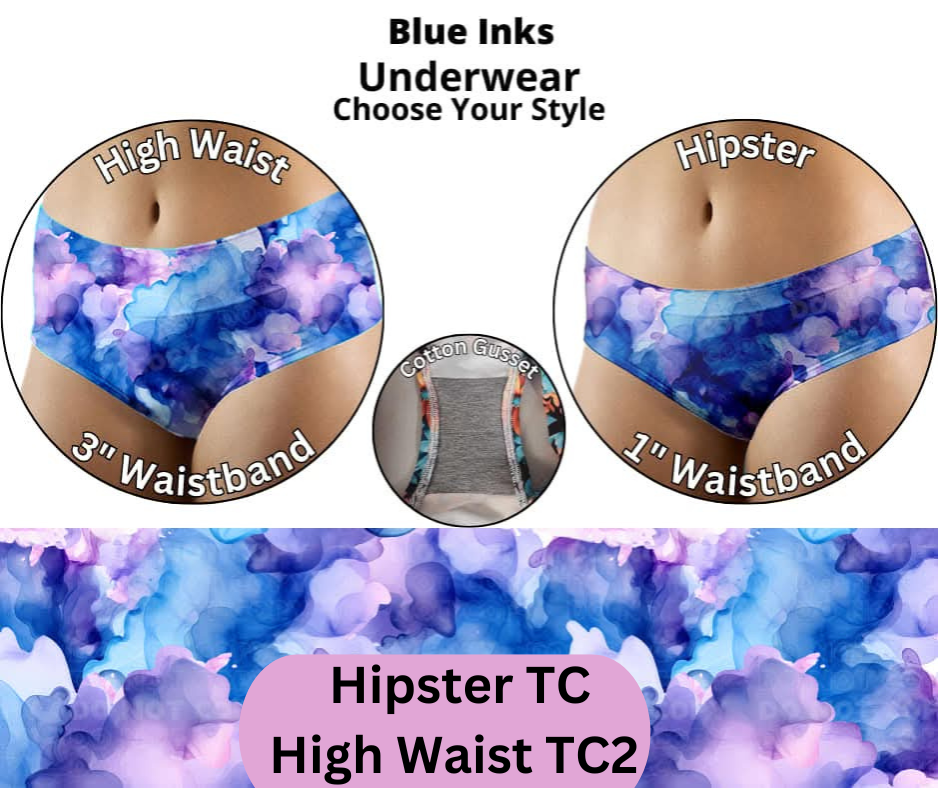 Blue Inks Hipster & High Waist Underwear