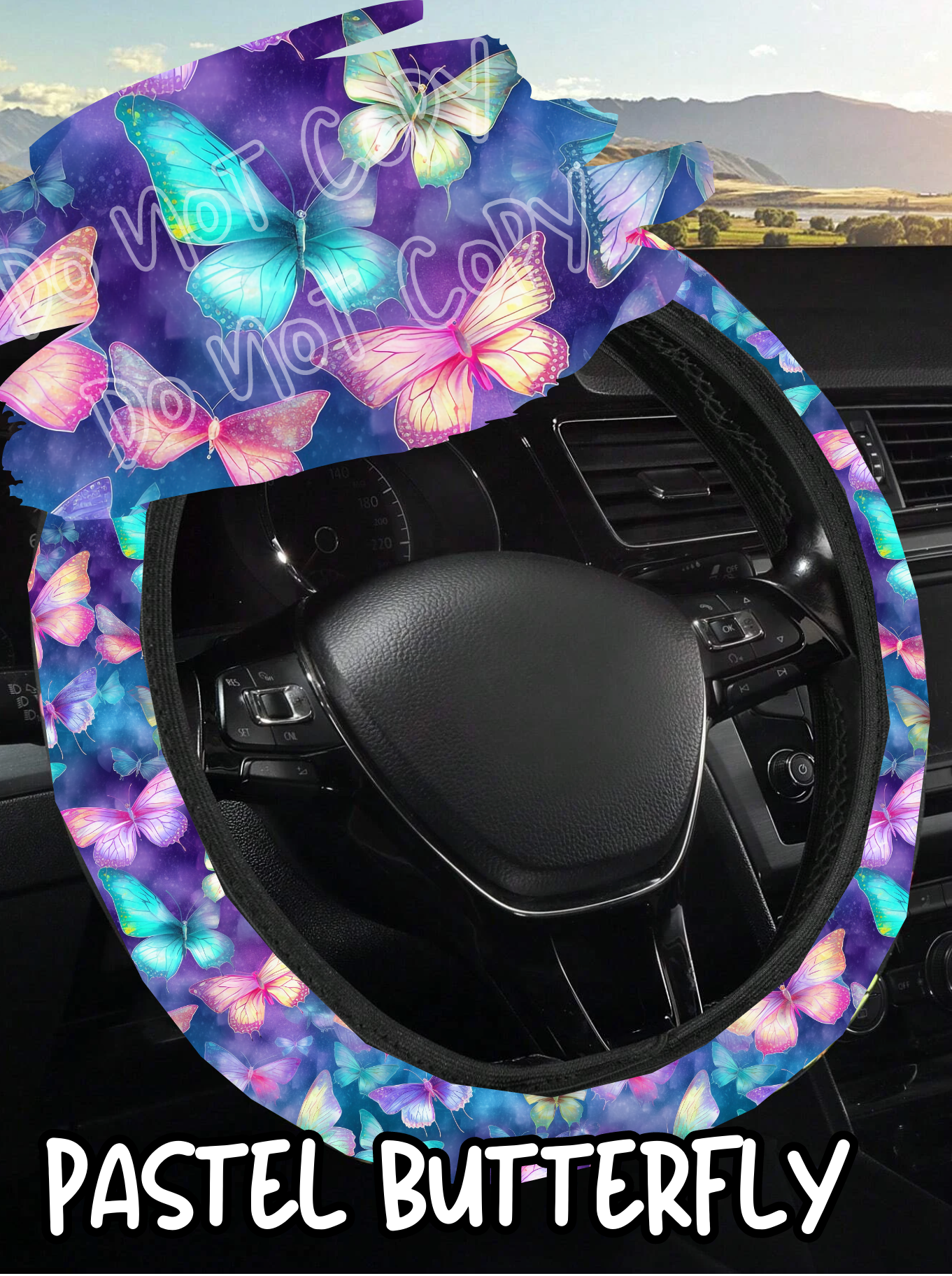 Pastel Butterfly - Steering Wheel Cover Preorder Closing 7/30 ETA September