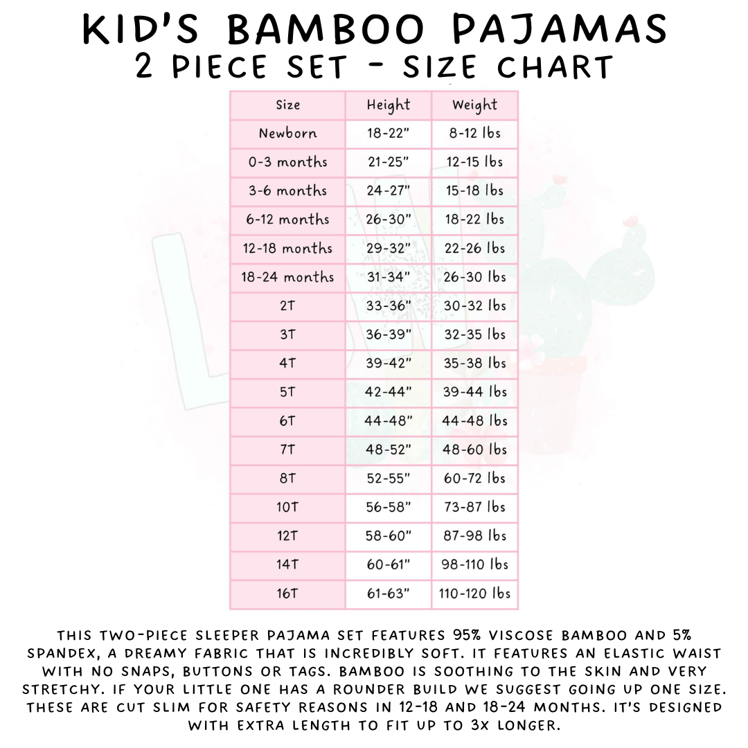 Ready to Ship - Xmas Town Bamboo Long Sleeper Set - 3T