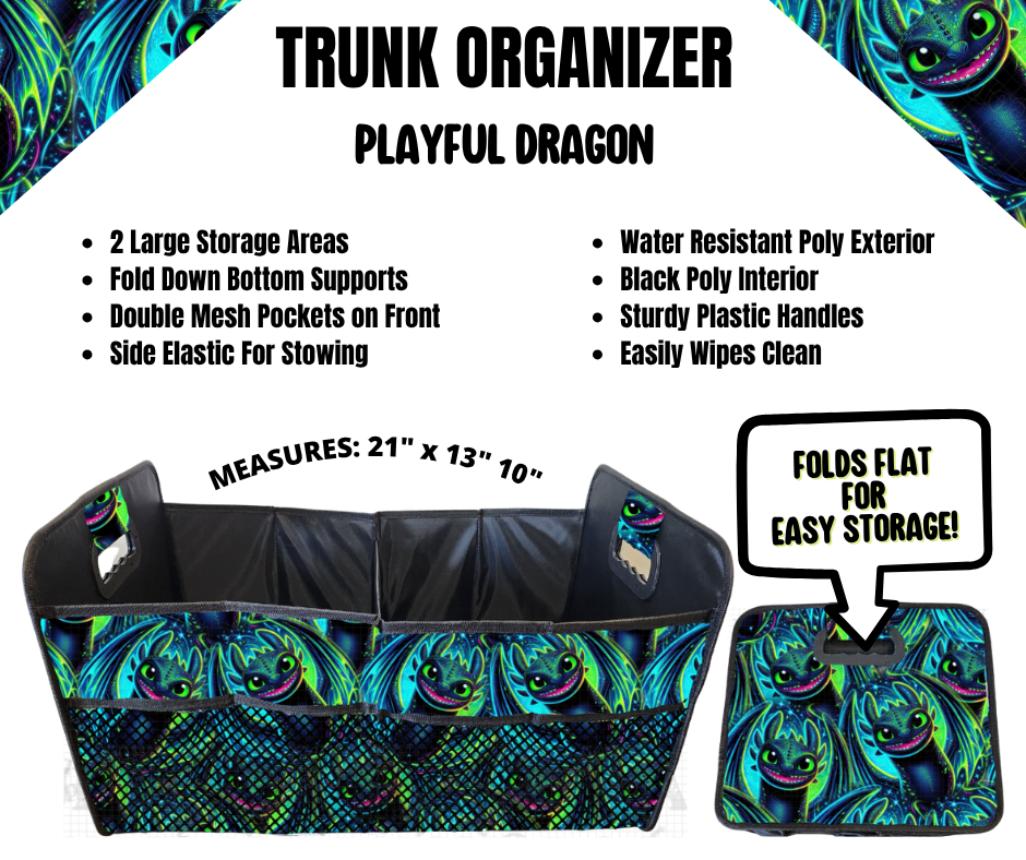 Playful Dragon Trunk Organizer