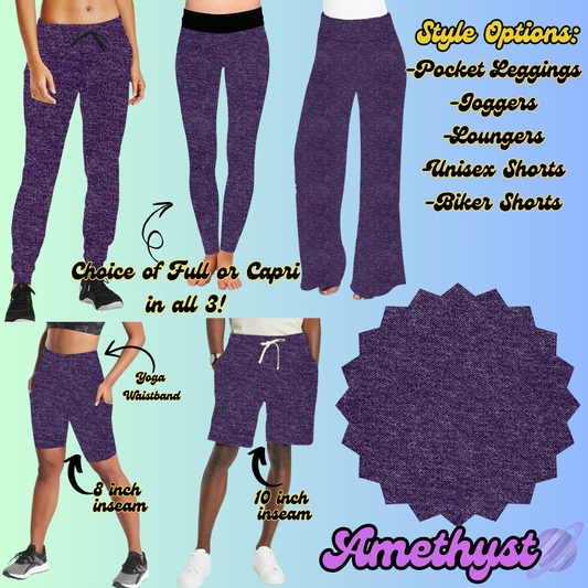 COLORFUL DENIM RERUN-AMETHYST-BOTTOMS 5 STYLES-PREORDER CLOSING 3/22