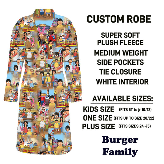 CU4R - Burger Family Robe - Preorder Due 10/14 ETA: Mid-Dec