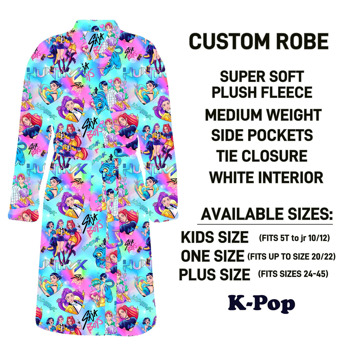 CU4R - K-Pop Robe - Preorder Due 10/14 ETA: Mid-Dec