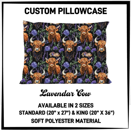 7PWS - Lavender Cow Pillowcase - Preorder Due 10/7 ETA: Late Nov