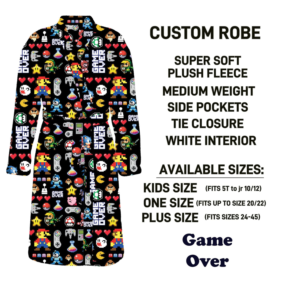 CU4R - Game Over Robe - Preorder Due 10/14 ETA: Mid-Dec