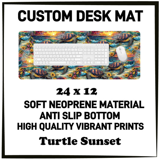 5DSK - Turtle Sunset Desk Mat - Preorder Due 10/21 ETA: Mid-Dec