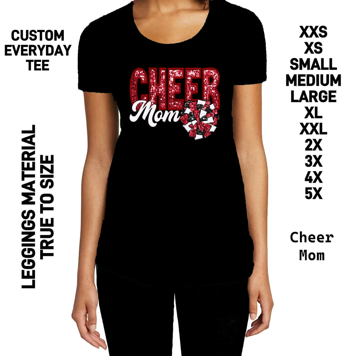 301BT - Cheer Mom Everyday Tee - Preorder Due 10/11 ETA: Early Dec