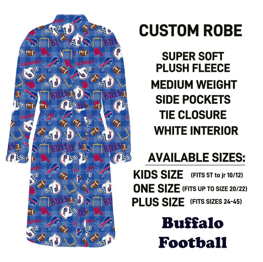 CU4R - Buffalo Football Robe - Preorder Due 10/14 ETA: Mid-Dec