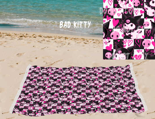 Bad Kitty -OVERSIZED BEACH TOWEL 6-PREORDER CLOSING 3/20