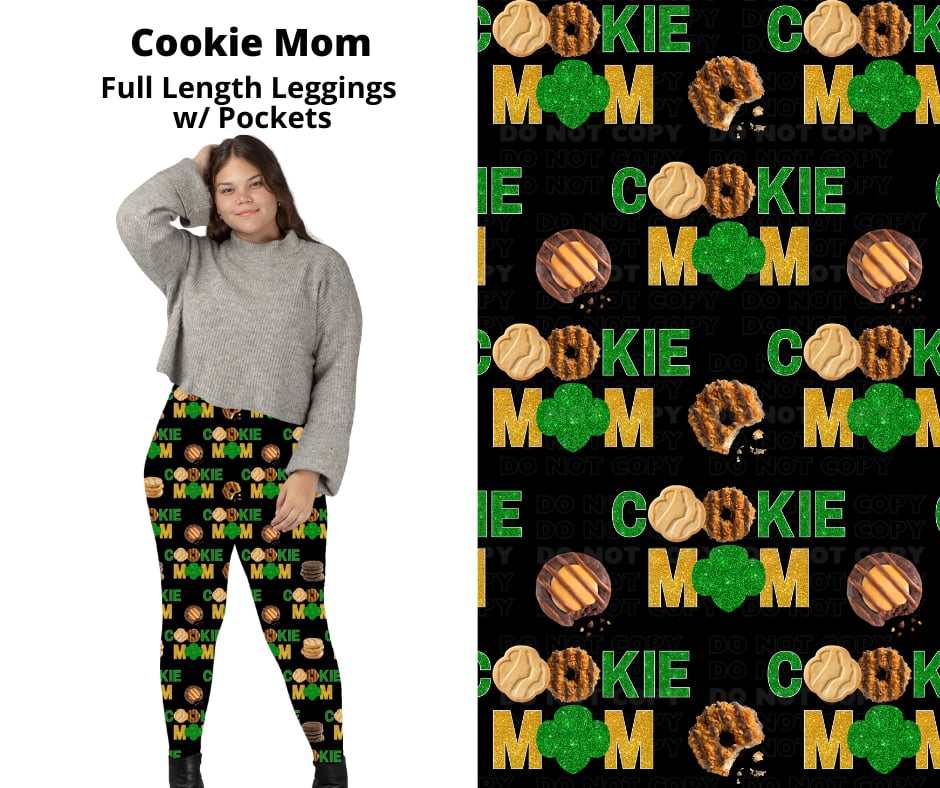 Cookie Mom Full Length Leggings with Pockets Preorder Closes 9/17 ETA DECEMBER