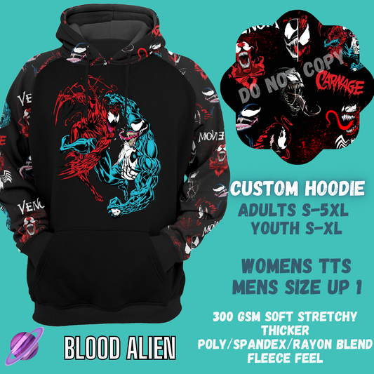 BLOOD ALIEN- HOODIE OUTFIT RUN- PREORDER 2/20